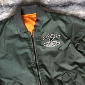Rare find HD Bomber reversible rain jacket